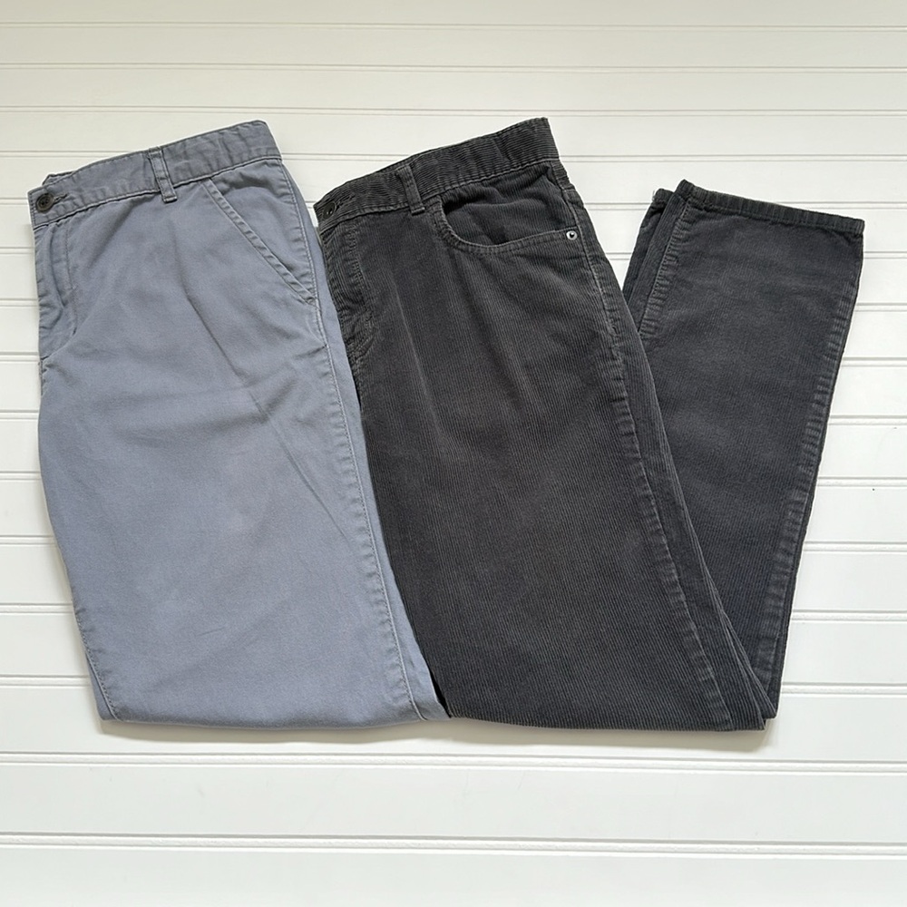 Children's Place Gray Chino & Corduroy Pants Boys 14H - Picture 1 of 7
